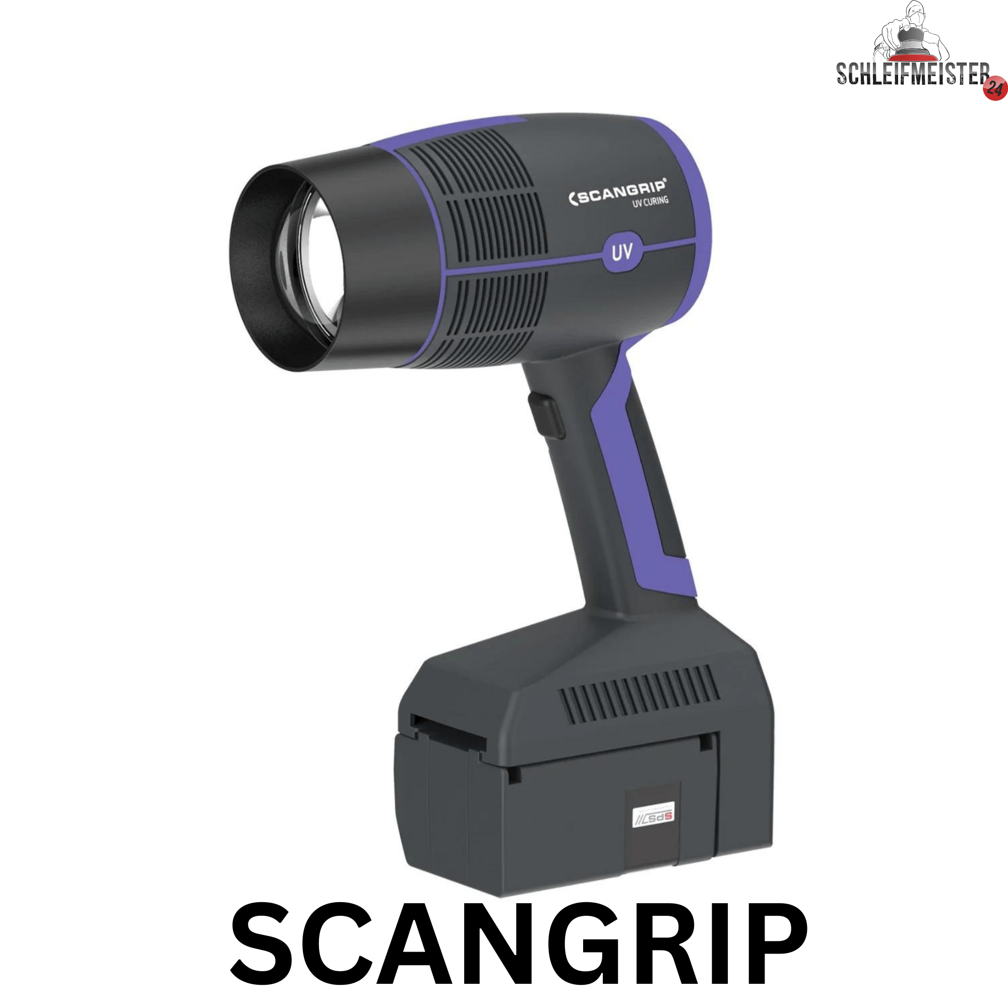 SCANGRIP UV LED GUN - Akku UV LED Handlampe - 395nm UV-Aushärtung von UV-LED Spachtel, Füller oder Klarlacke