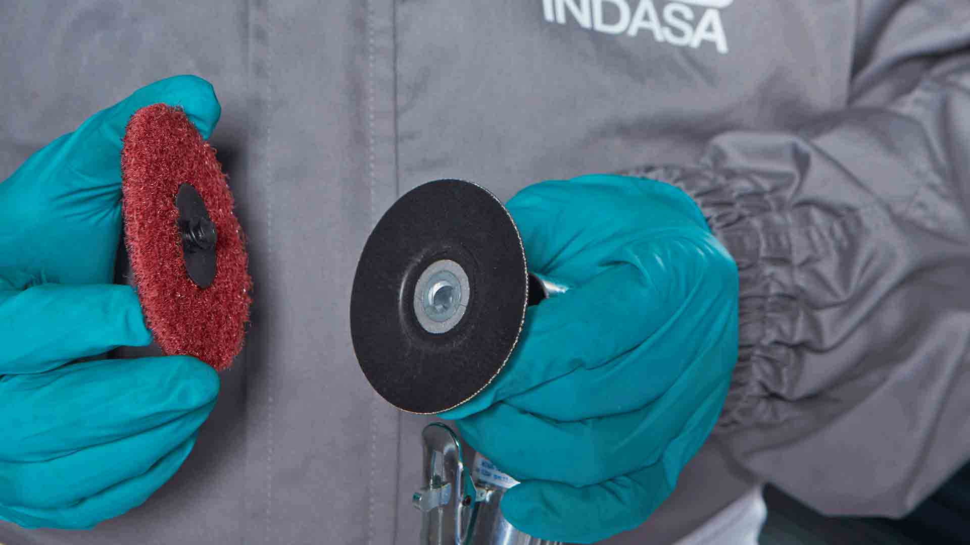 Indasa Ø50 und 75mm Stützteller für Locking Discs Schnellwechsel Schleifteller 51545