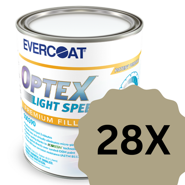 28 x EVERCOAT LightSpeed Optex Premiun Body Filler - zum Patent angemeldeter Premium UV-Spachtel 3L UV-Härtend