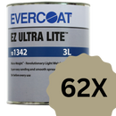 62 x EVERCOAT EZ Ulta Lite 3.0L Ultraleichter Reparaturspachtel mit außergewöhnlicher Füllkraft inkl. Härter