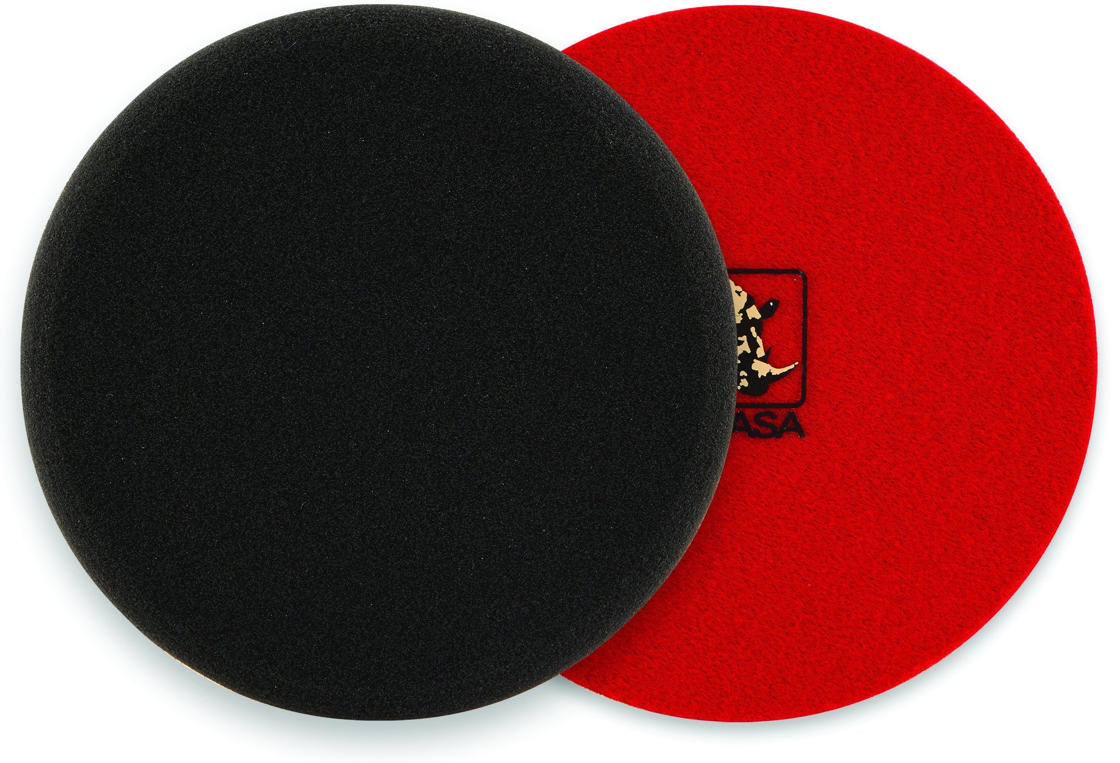 2 x Indasa Polierschwamm - 150mm Durchmesser - schwarz weich- AUTOGLOSS MOP