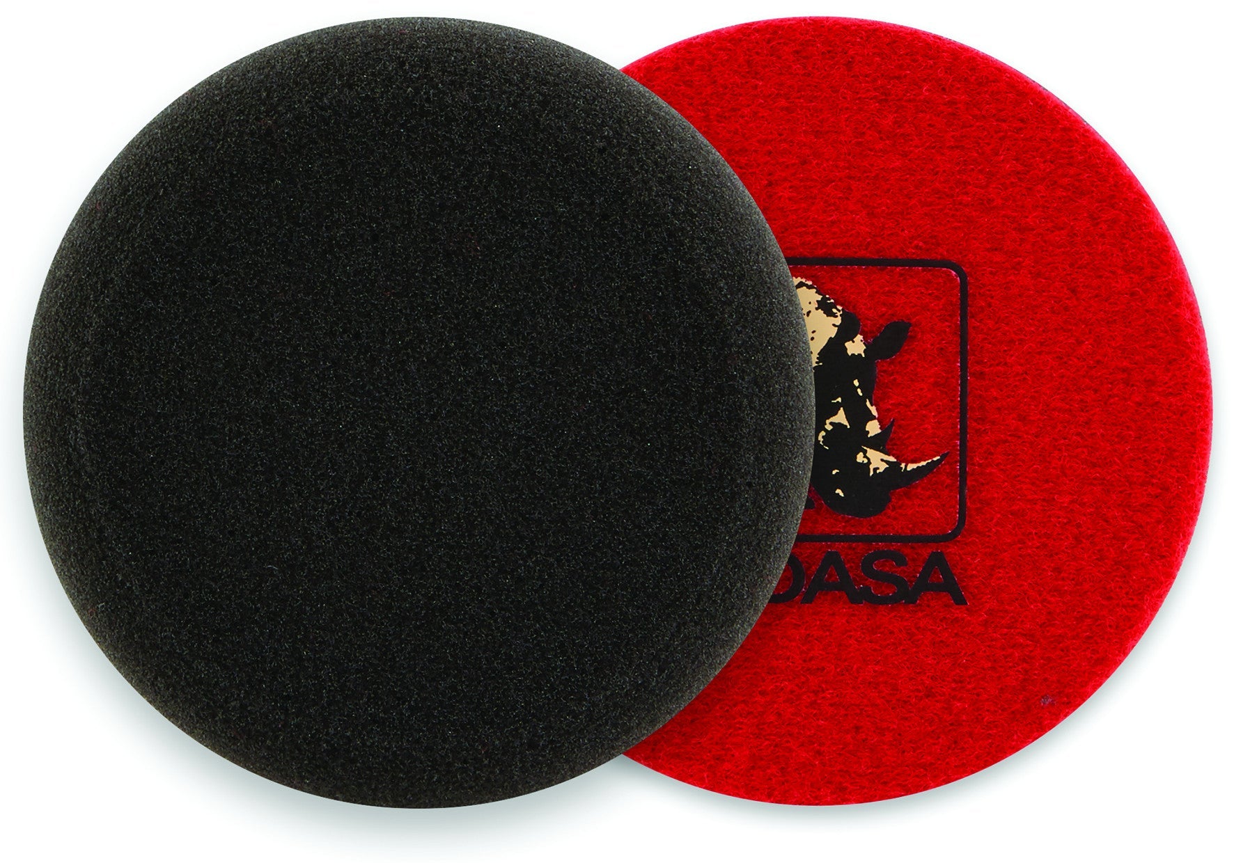 5 x Indasa Polierschwamm - 80mm Durchmesser - schwarz weich - AUTOGLOSS MOP