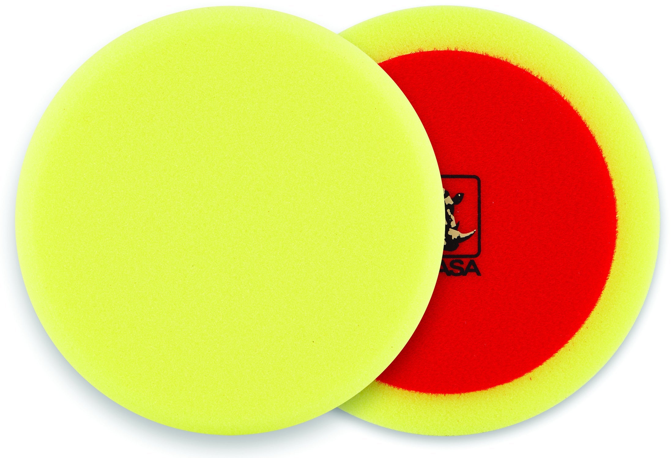 2 x Indasa Polierschwamm - 150mm Durchmesser - Gelb mittelhart - AUTOGLOSS MOP