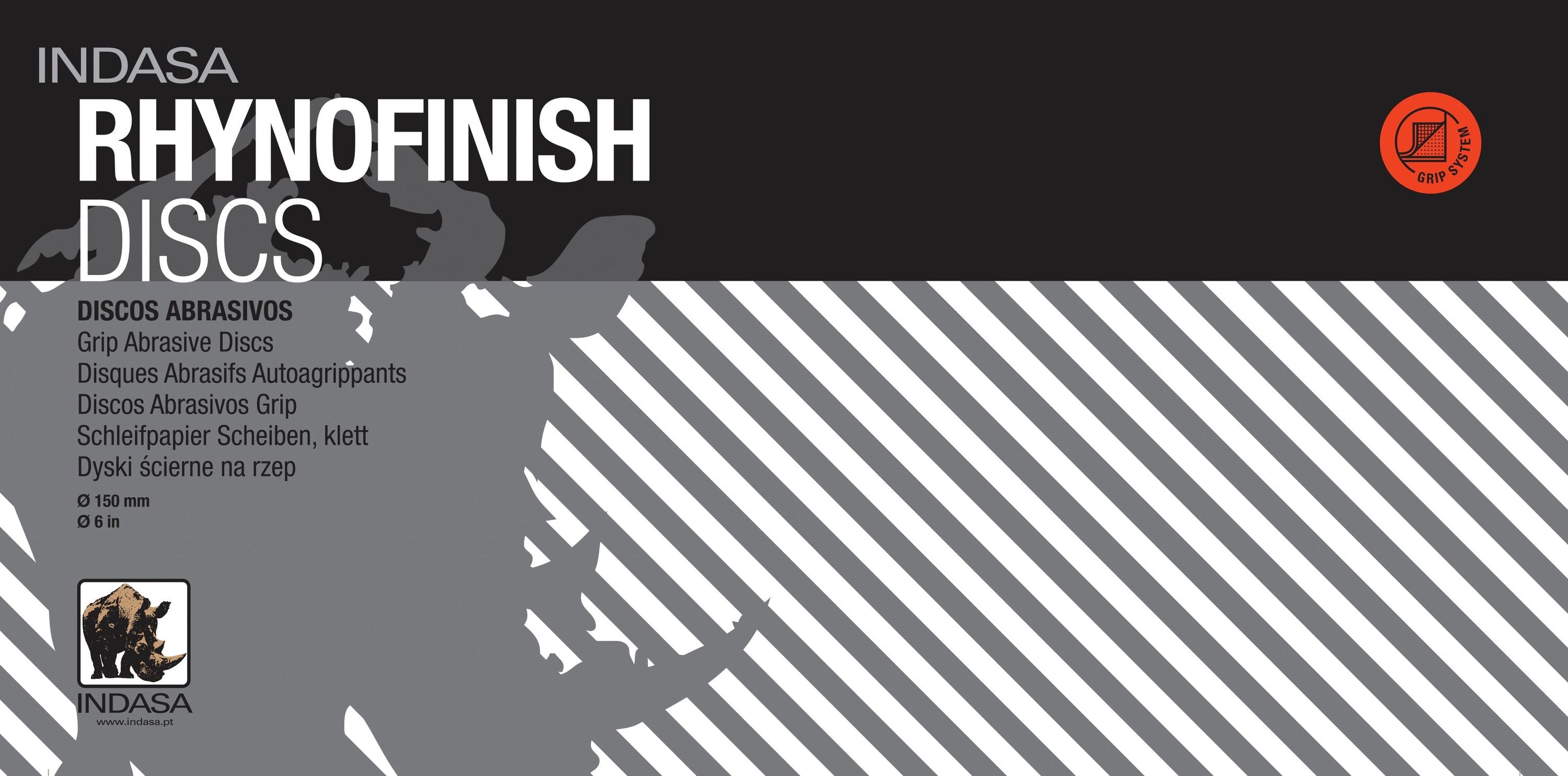 20 x  Indasa RHYNOFINISH Schleifscheibe mit Schaumstoffunterlage D 150mm, Feinschleifscheibe