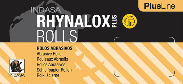 Indasa RHYNALOX PLUS LINE Schleifpapier auf Rolle 115mm x 50m, Schleifrolle, Schleifen von Hartholz
