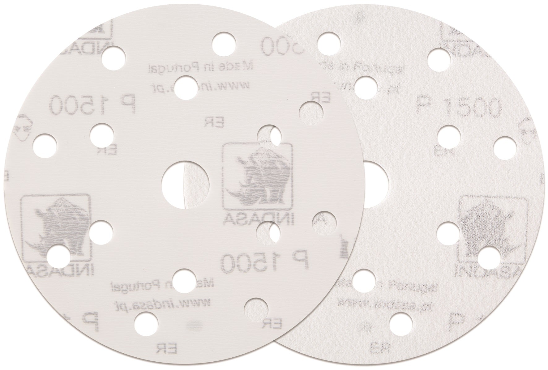50 x Indasa Schleifscheiben RHYNOGRIP FILM LINE 150mm 15Loch