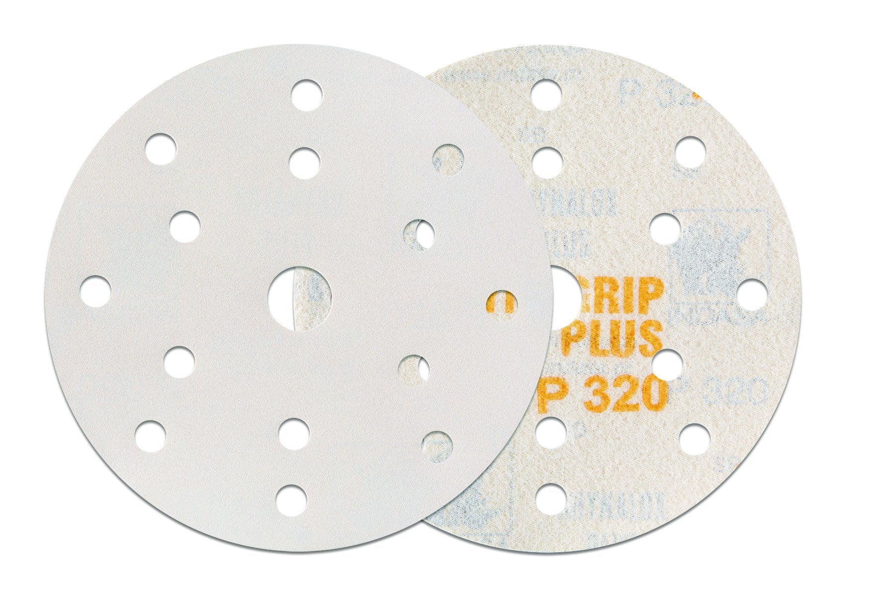 50 x Indasa Schleifscheiben RHYNOGRIP PLUS LINE 150mm 15Loch - Schleifmittel resistent gegen Zusetzen