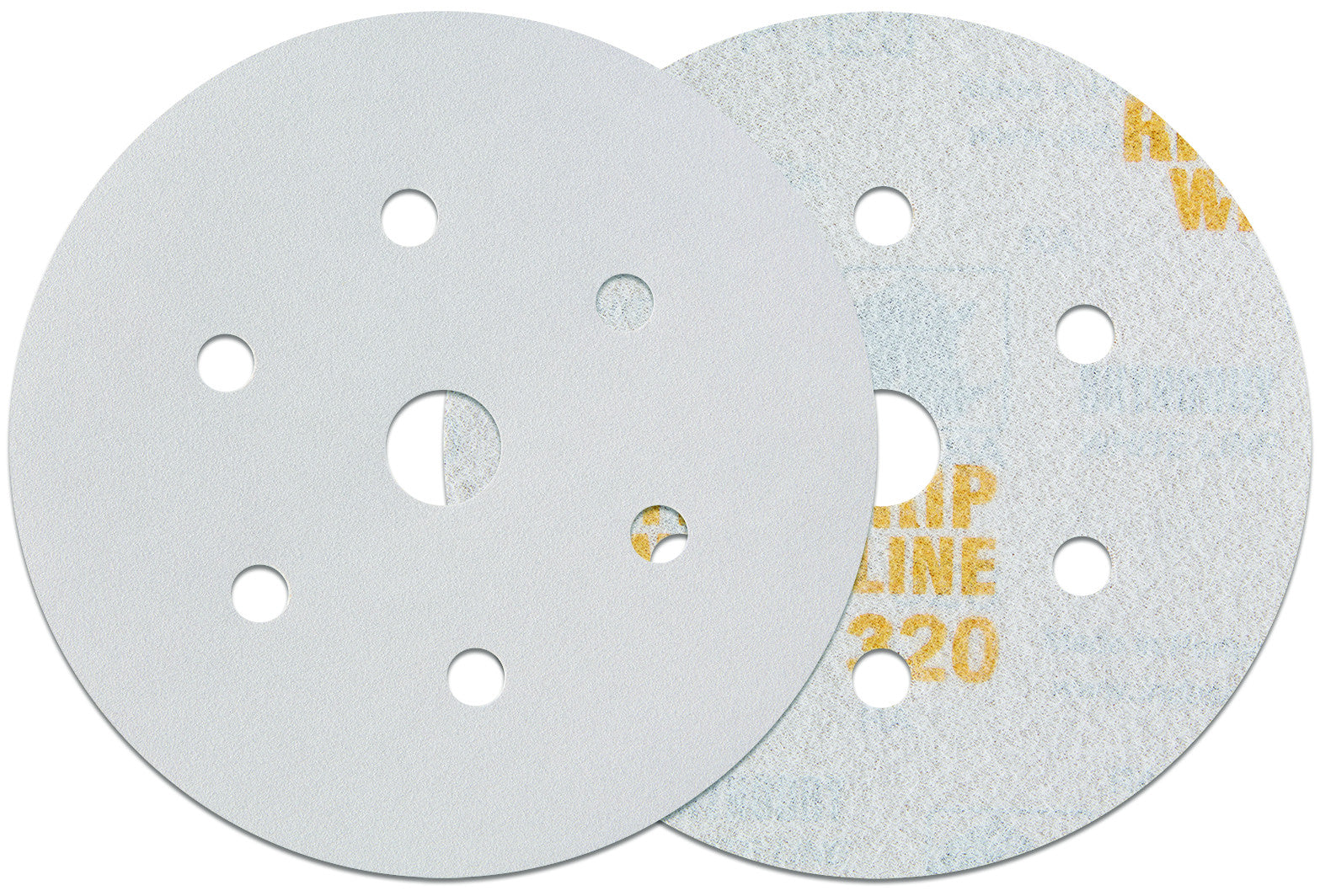 50 x Indasa Schleifscheiben RHYNOGRIP WHITE LINE D 150mm 7Loch - Exzenter Profi Schleifpapier Klett, Exzenterschleifpapier