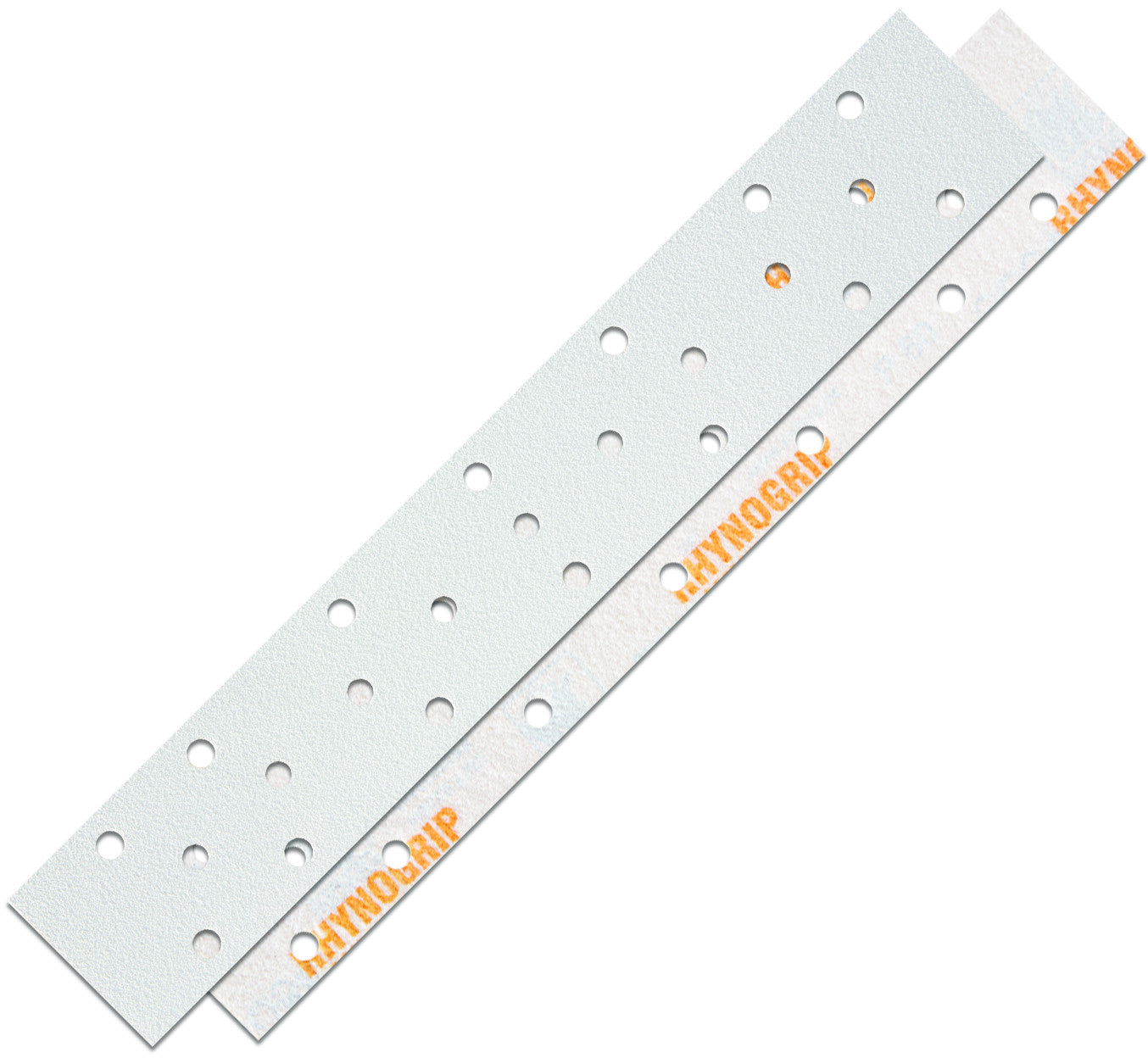 50 x Schleifstreifen RHYNOGRIP WHITE LINE 70x420mm 23Loch, Rutscherstreifen, Schleifpapier für Rutscher, Schleifhobel oder Schleifklotz