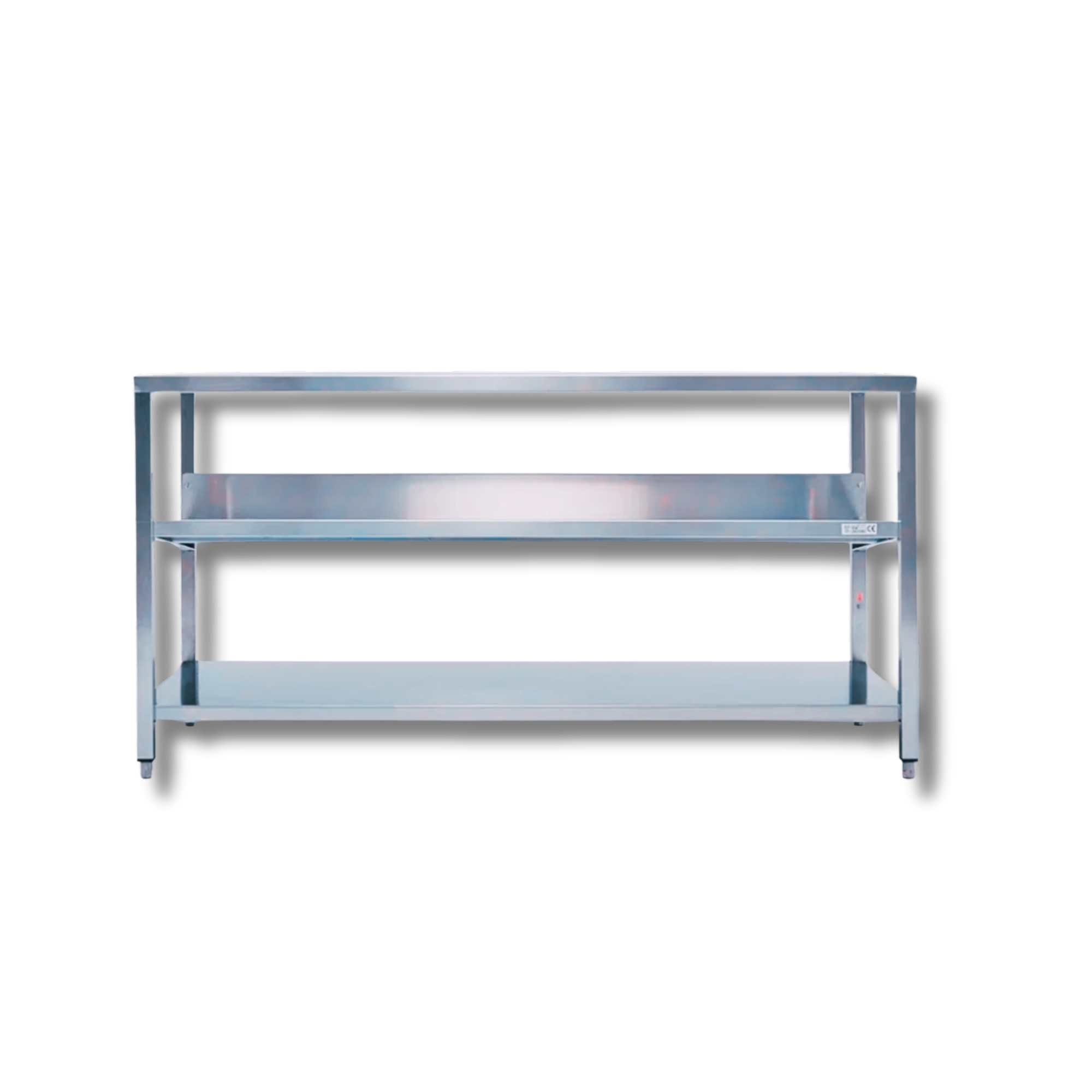 Farbenarbeitstisch Edelstahl (1.4016) Rostfrei mit Zwischenboden - Edelstahl Rostfrei - alle Größen - verschweißt