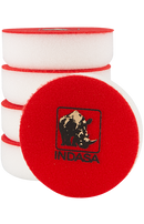 5 x Indasa Polierschwamm - 80mm Durchmesser - weiß hart - AUTOGLOSS MOP