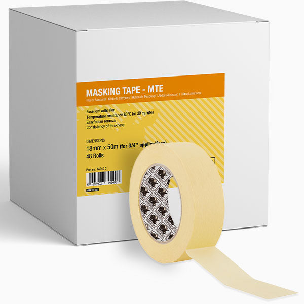 Indasa Klebeband Gelb, Abdeckband, Masking Tape, Mallerband, Kreppband, Mallerkrepp - MTE - 80°C