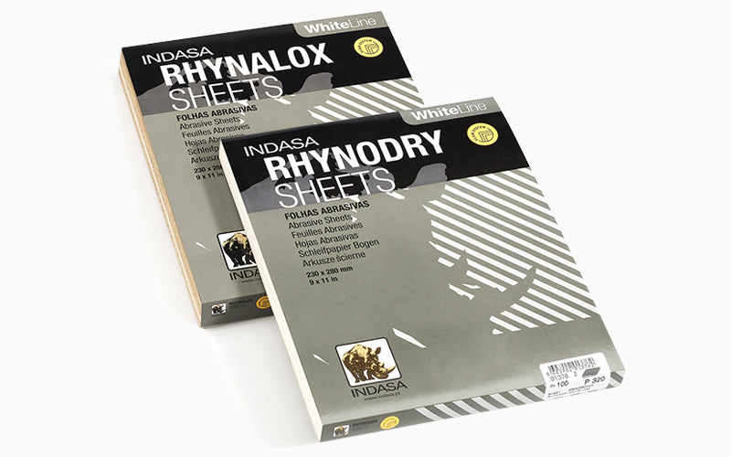 50 x Indasa Schleifpapier Blatt, RHYNALOX WHITE LINE 230 x 280mm, Schmirgelpapier, Schleifblätter