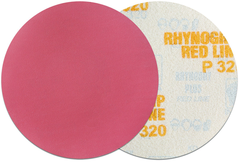 50 x Indasa Schleifscheiben RHYNOGRIP RED LINE 150mm - Exzenter Profi Schleifpapier Klett