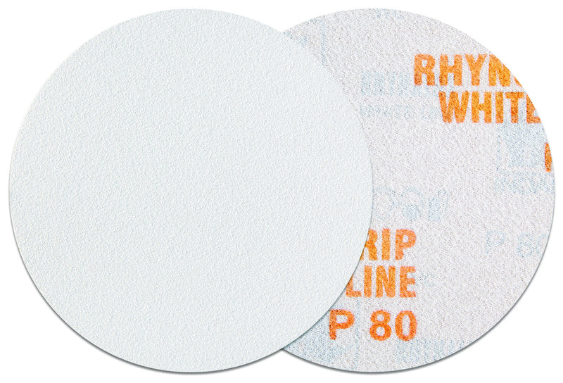 50 x Indasa Schleifscheiben RHYNOGRIP WHITE LINE D 125mm  - Exzenter Profi Schleifpapier Klett, Exzenterschleifpapier